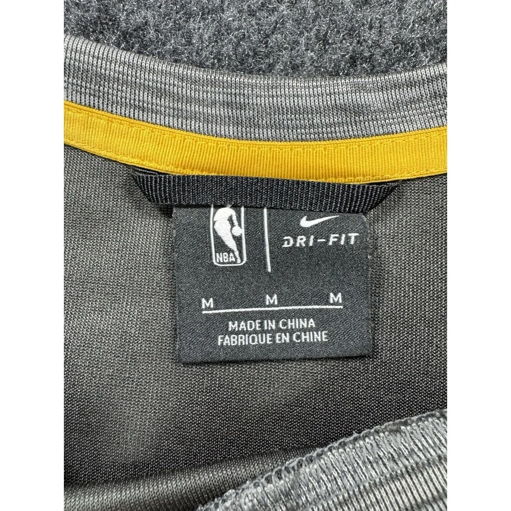 Nike Golden State Warriors Dri Fit Long Sleeve Shirt Gray NBA M